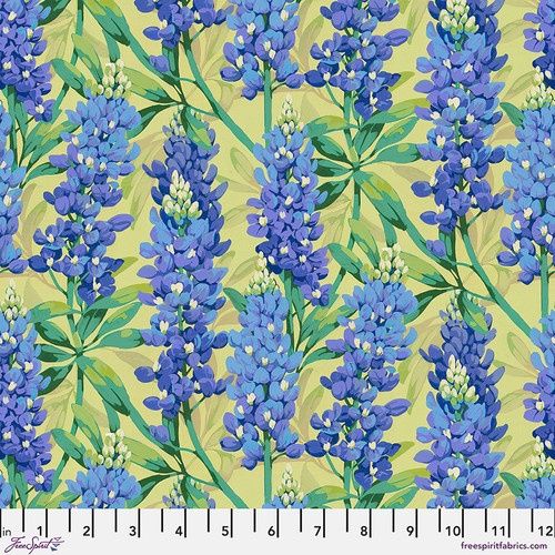 FreeSpirit Fabrics Nation of Flowers PWMN048.Blue