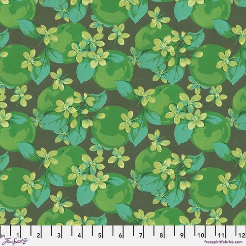 FreeSpirit Fabrics Nation of Flowers PWMN050.Green
