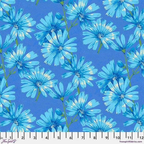FreeSpirit Fabrics Nation of Flowers PWMN045.Blue