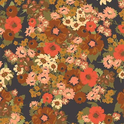 Art Gallery Fabrics Hazelwood Wild Flora HZW62305 Moonlight
