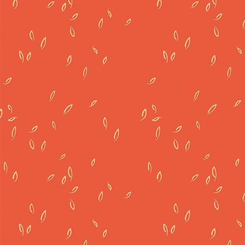 Art Gallery Fabrics Hazelwood Dancing Leaves  HZW62311 Vermillion