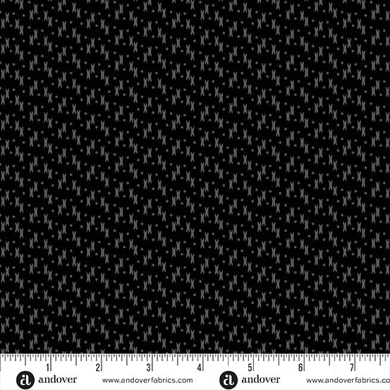Andover Fabrics Century Black on Black II CS937K