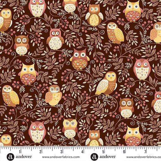 Makower UK Hello Autumn MU-099-V Brown