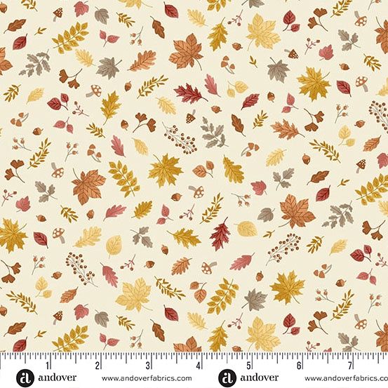 Makower UK Hello Autumn MU-097-Q Cream