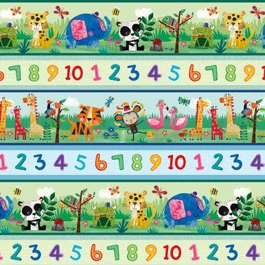 Blank Quilting Zoo Crew B-3870-66 Sage
