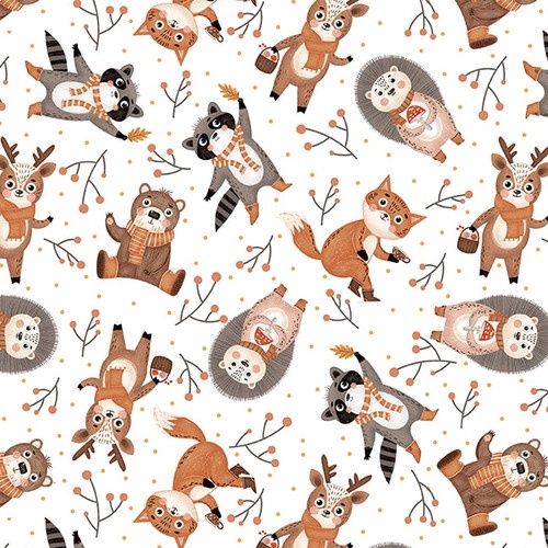 Blank Quilting Cheerful Cheeks 3489-01 White