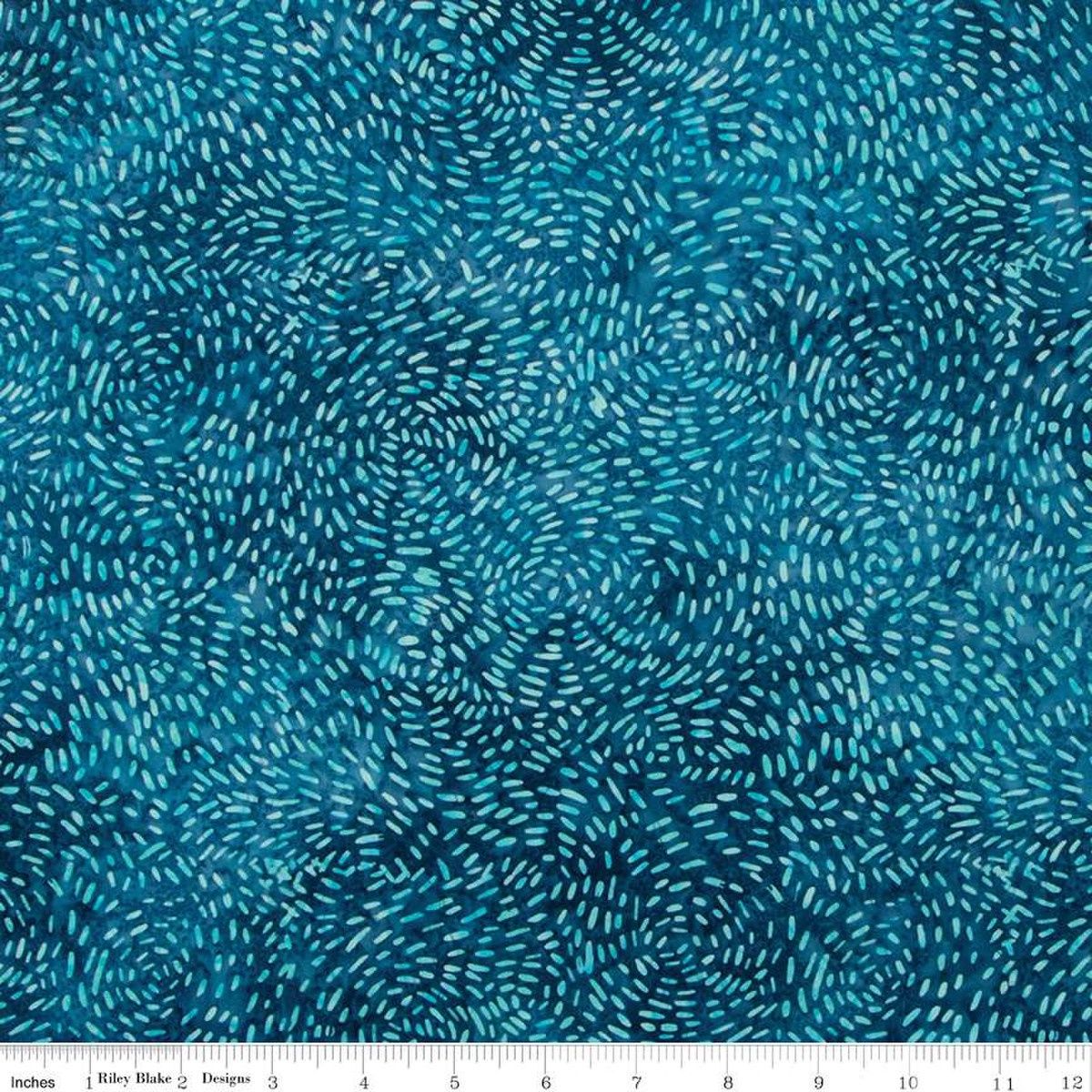 Riley Blake Designs Expressions Batiks Bayou Blues BTHH1236