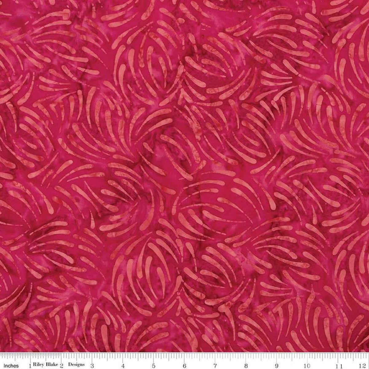 Riley Blake Designs Expressions Batiks That Summer Feelin&#39; BTHH1197 Rubine