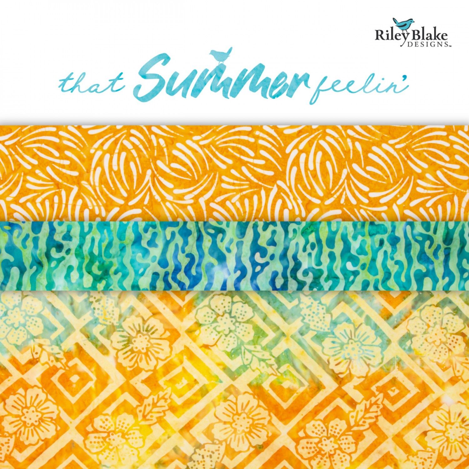 Riley Blake Designs Expressions Batiks That Summer Feelin&#39; Rolie Polie RP TSMRFLN 40
