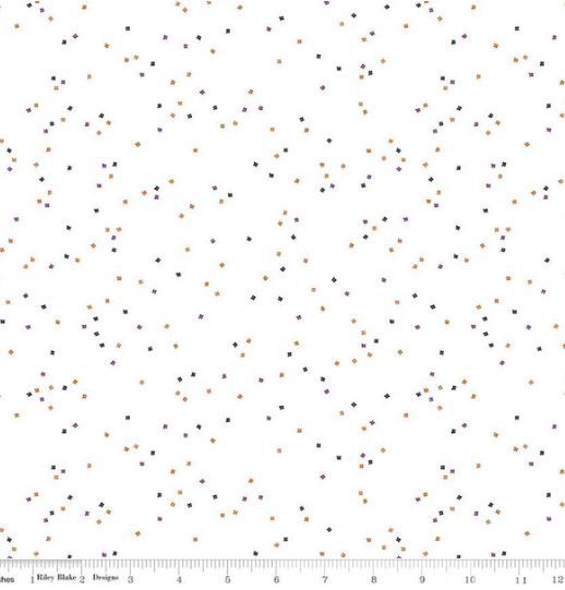 Riley Blake Designs Blossoms on White  C730 TrickorTreat