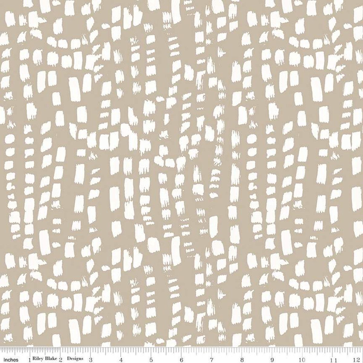 Riley Blake Designs Blue Escape Coastal C14514 Taupe