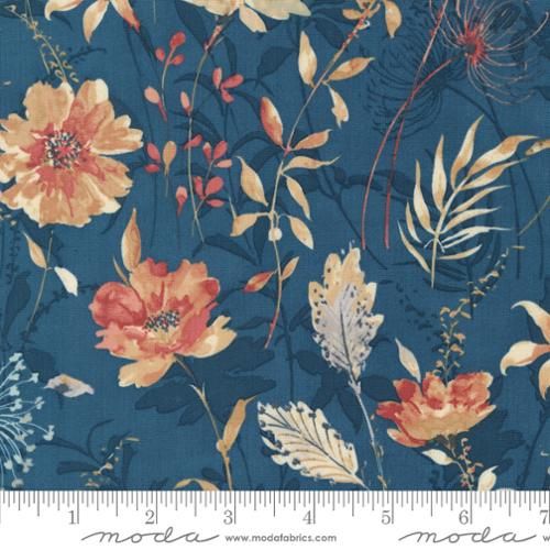 Moda Fabrics 3 Sisters  Sandalwood 44380 14 Indigo