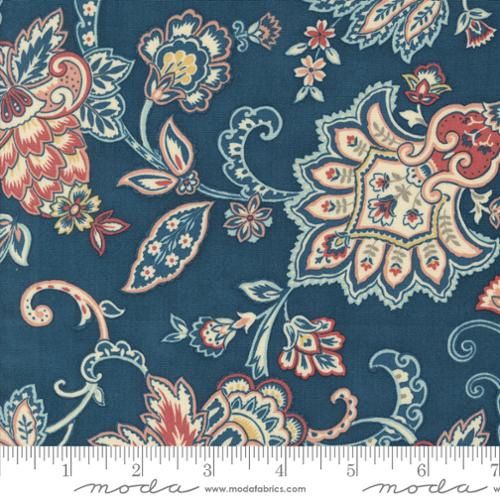 Moda Fabrics 3 Sisters  Sandalwood 44382 14 Indigo