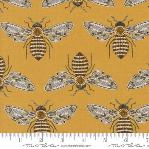 Moda Fabrics Bee Garden 48411 15M Metallic Honey