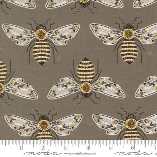 Moda Fabrics Bee Garden 48411 20M Metallic Slate