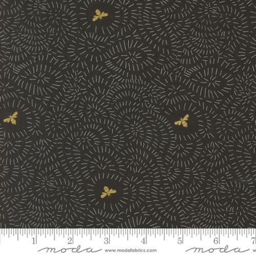 Moda Fabrics Bee Garden 48415 21M Metallic Black