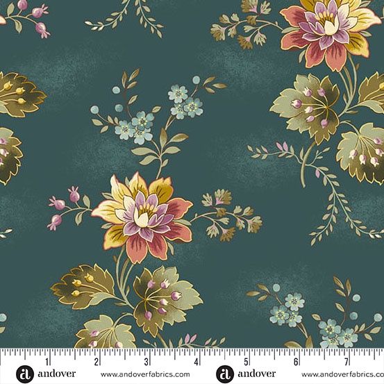 Andover Fabrics Dahlia  A-1373-T Dusk