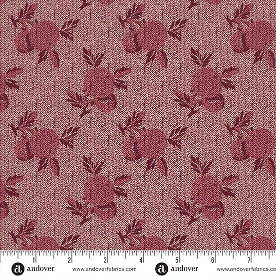 Andover Fabrics Dahlia  A-1379-P Wine