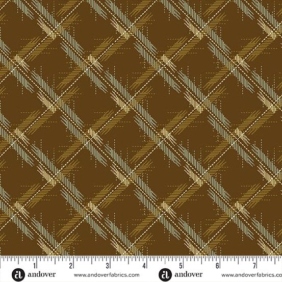 Andover Fabrics Dahlia  A-1380-N Acorn