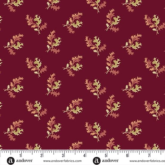 Andover Fabrics Dahlia  A-1377-R Cranberry
