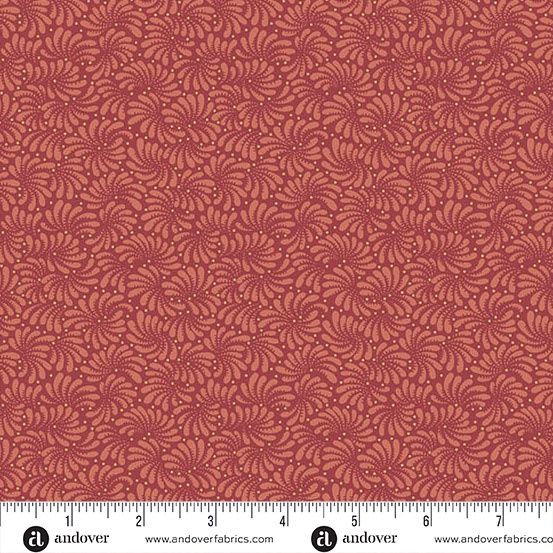 Andover Fabrics Dahlia  A-1378-R Blood Orange
