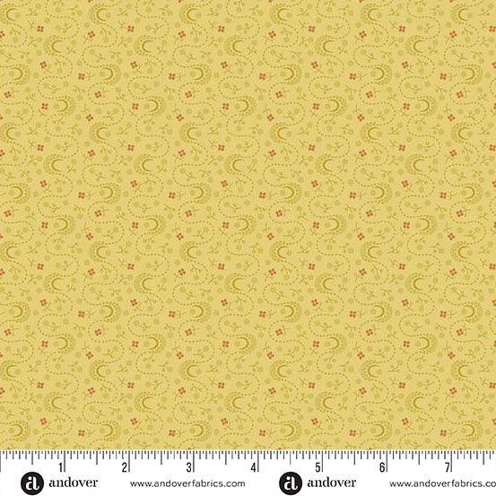 Andover Fabrics Dahlia  A-1384-Y Daffodil