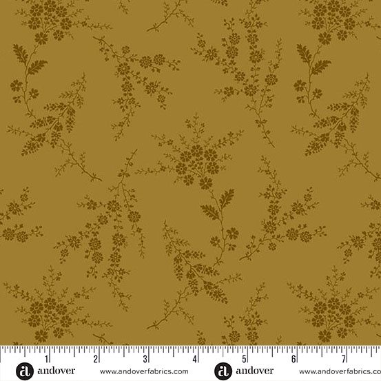 Andover Fabrics Dahlia  A-1386-V Smoky Quartz
