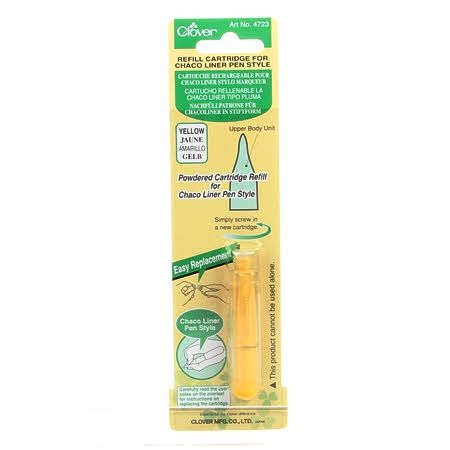 Clover Chaco Liner Pen Refill - Yellow 4723CV