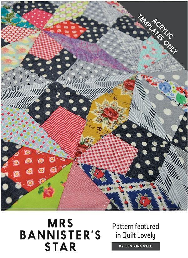 Jen Kingwell Designs Mrs Bannister&#39;s Star Template JKD 5965