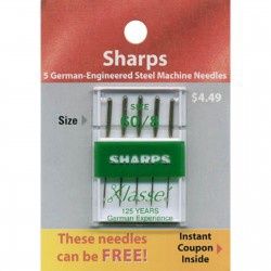 Klasse Sharps Needles Size 60/8 TACA510560