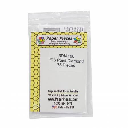 Paper Pieces 1&quot; 6 point Diamond template