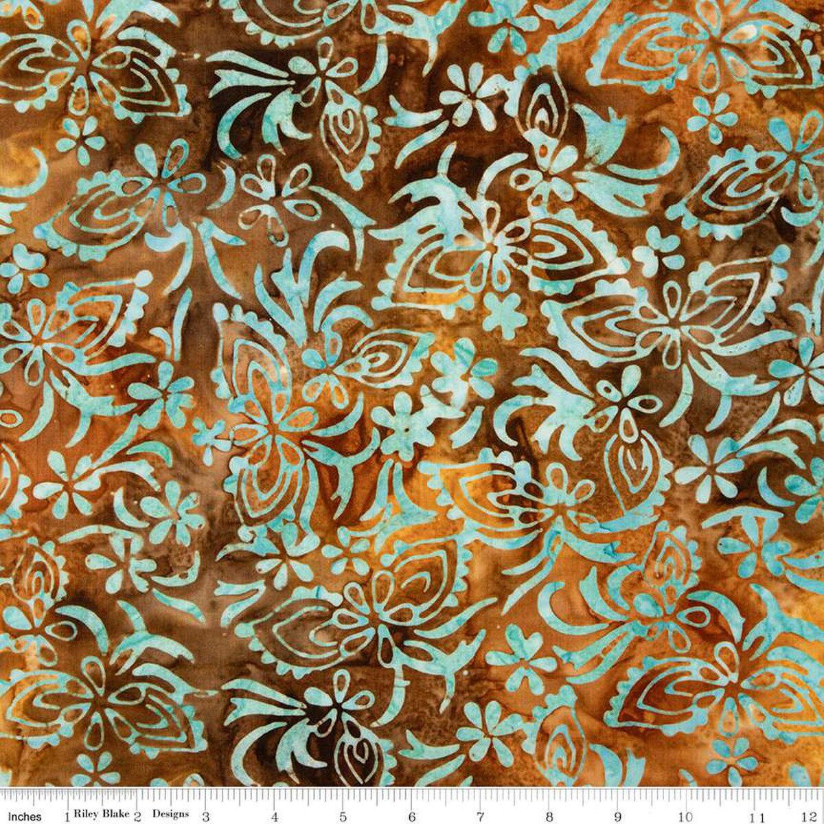 Riley Blake Designs Expressions Batiks Warm Rain BT23032-145 Bronze Sea