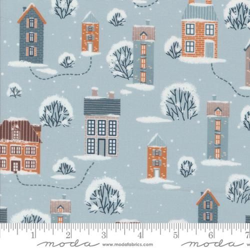 Moda Fabrics Purrfect Christmas 39044 13 Sky