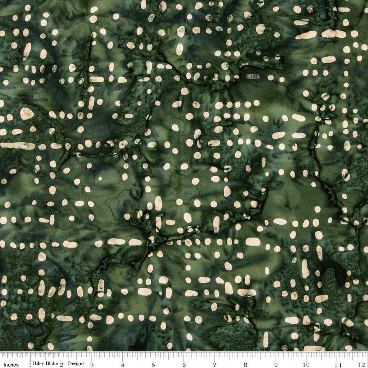 Riley Blake Designs Expressions Batiks Warm Rain BT23031-319 Forest Green