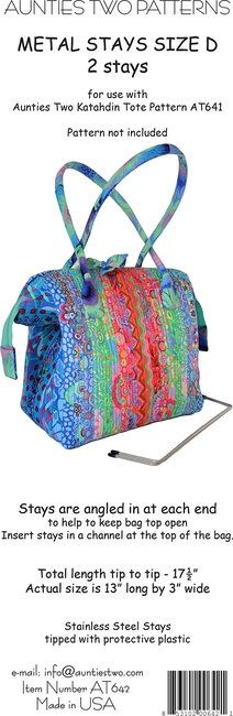 Aunties Two Metal Stays Size D AT642