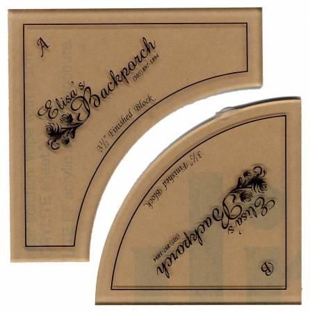 Backporch Design 3 1/2" Small Paths Acrylic Template EBD01