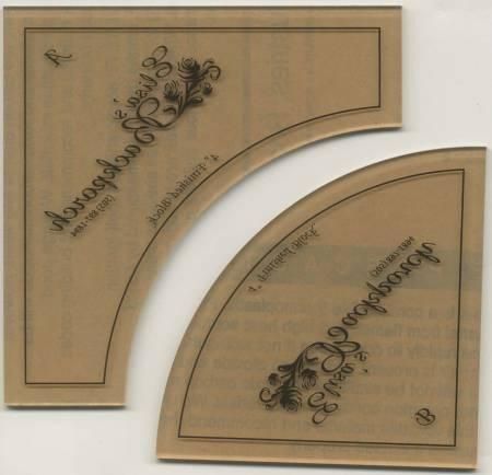 Backporch Designs Drunkards Path Acrylic Template 4&quot; by Elisa Wilson EBD05
