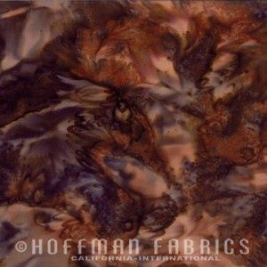 Hoffman Fabrics 1895 Watercolors Batik 1895 180 Walnut