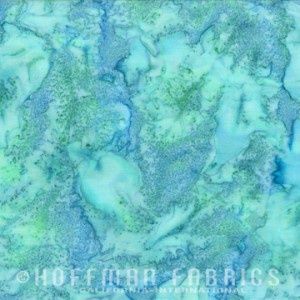 Hoffman Fabrics 1895 Watercolors Batik 1895 271 Parakeet