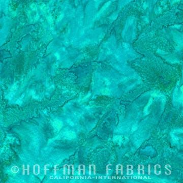 Hoffman Fabrics 1895 Watercolors Batik 1895 322 Betta Fish