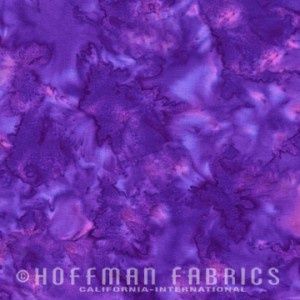Hoffman Fabrics 1895 Watercolors Batik 1895 382 Grape Juice