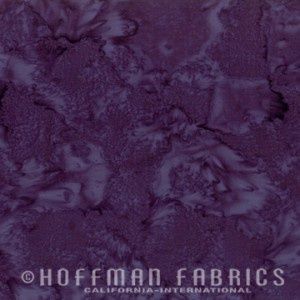 Hoffman Fabrics 1895 Watercolors Batik 1895 34 Eggplant