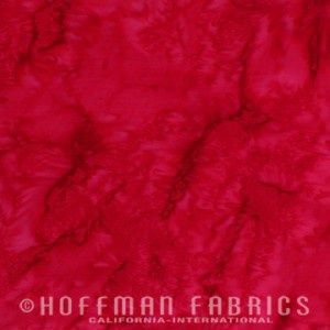Hoffman Fabrics 1895 Watercolors Batik 1895 5 Red