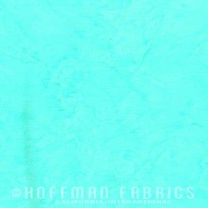 Hoffman Fabrics 1895 Watercolors Batik 1895 503 Lagoon