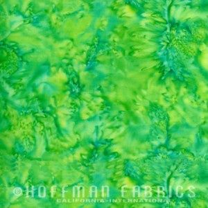 Hoffman Fabrics 1895 Watercolors Batik 1895 71 Lime