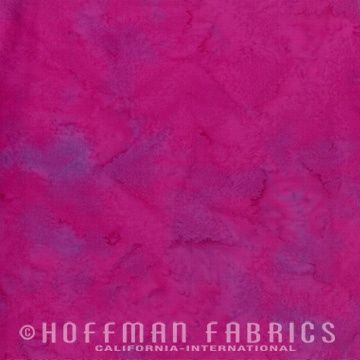 Hoffman Fabrics 1895 Watercolors Batik 1895 72 Magenta