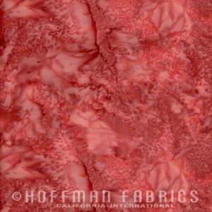 Hoffman Fabrics 1895 Watercolors Batik 1895 83 Barn Red