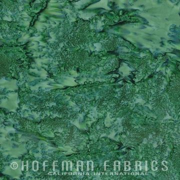Hoffman Fabrics 1895 Watercolors Batik 1895 433 Bonsai