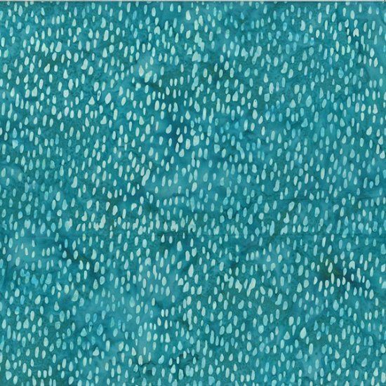 Hoffman Fabrics Bali Batik  Raindrops Bali H BG Turquoise V2528 61