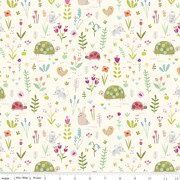 Riley Blake Designs Flannel Garden Animals F16025-Cream